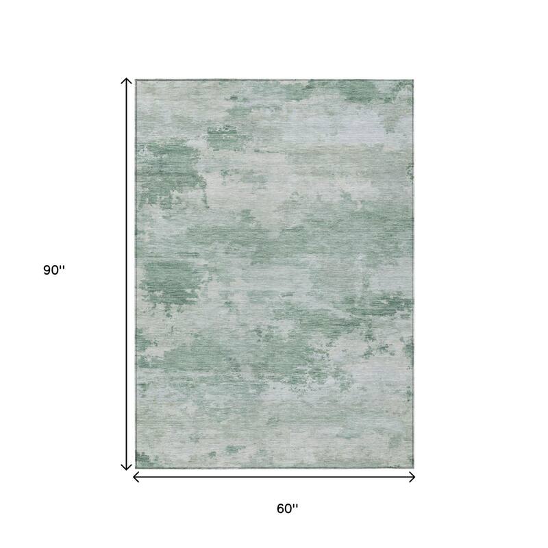 HomeRoots Abstract Transitional Rectangle Outdoor Rug