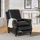 preview thumbnail 15 of 67, HULALA HOME Cigar Mid-century Modern Genuine Leather Recliner with Solid Wood Legs and Nailhead Trim