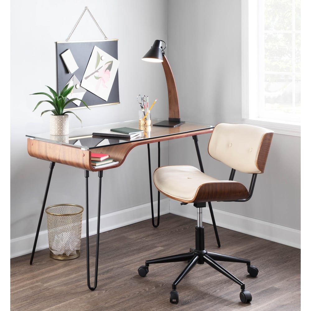 Carson Carrington Leksand Simple Mid-century Modern Office Chair