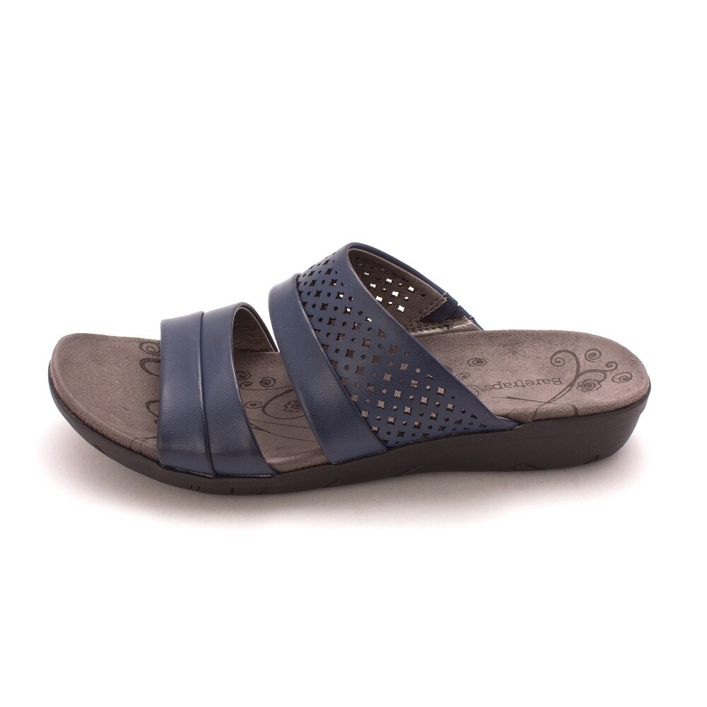 Shop Bare Traps Womens Jimina Open Toe Casual Slide Sandals Navy