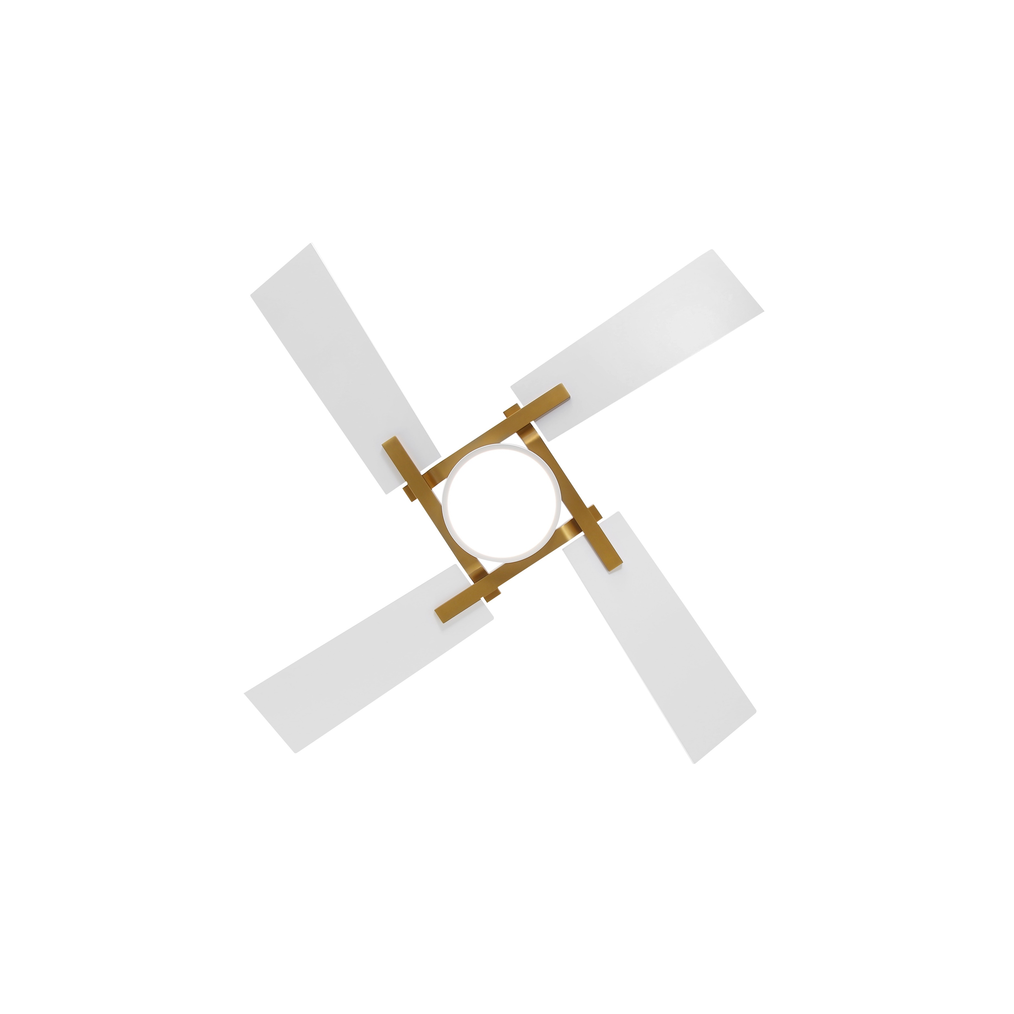 MLiAN 56 In./ 72 In. 4 Plywood Blades Indoor LED Light Ceiling Fan with Remote...