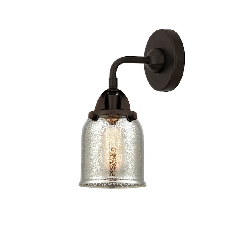 Innovations Lighting 288-1W-10-5 Bell Sconce Bell 10" Tall Wall Sconce - Oil Rubbed Bronze / Silver Plated Mercury