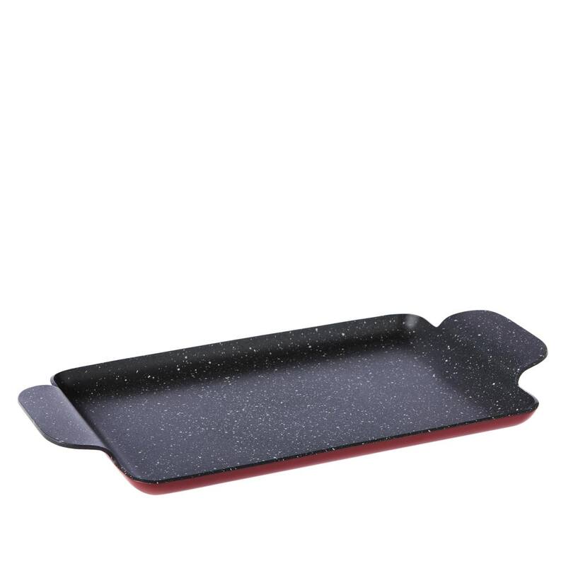 Curtis Stone Dura-Pan Nonstick Single Burner Griddle Pan Refurbished - Black