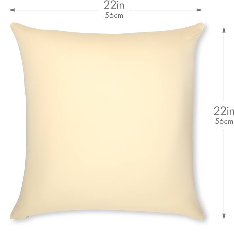 Throw Pillow Cozy Soft Microbead Off White Creme: 1 Pc