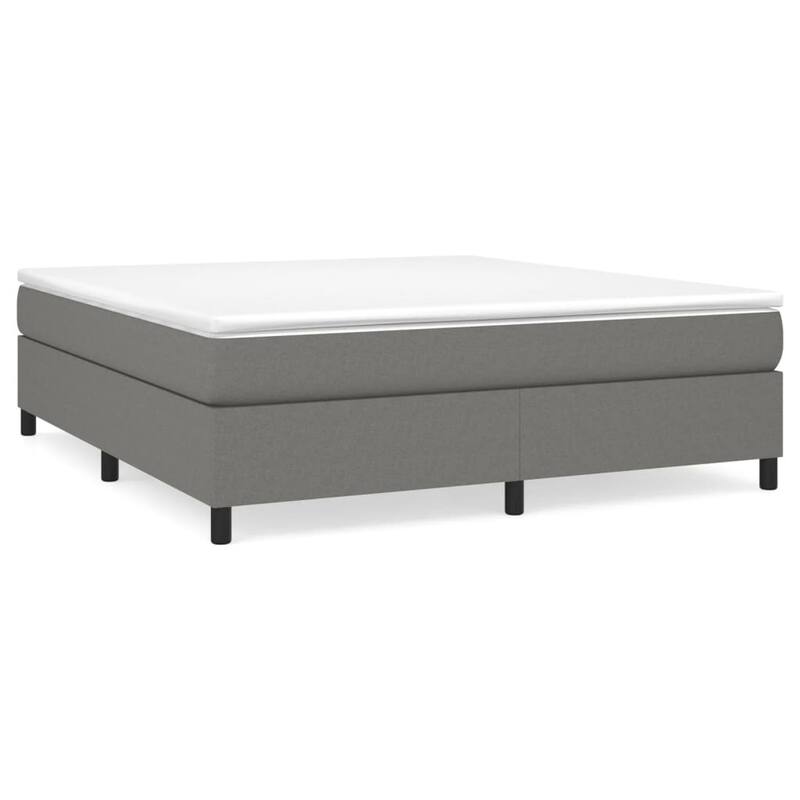 vidaXL Bed Frame Box Spring Platform Bed Base Frame Mattress Foundation Fabric