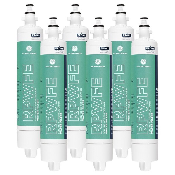 Genuine GE RPWFE Refrigerator Replacement Water Filter (6 Pack) - Full. Opens flyout.
