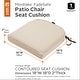 preview thumbnail 3 of 6, Montlake FadeSafe Contoured Patio Dining Seat Cushion-18"Lx18"Wx2"H