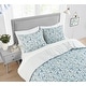 preview thumbnail 3 of 7, Poppy & Fritz Olivia Cotton Blue Duvet Cover Set