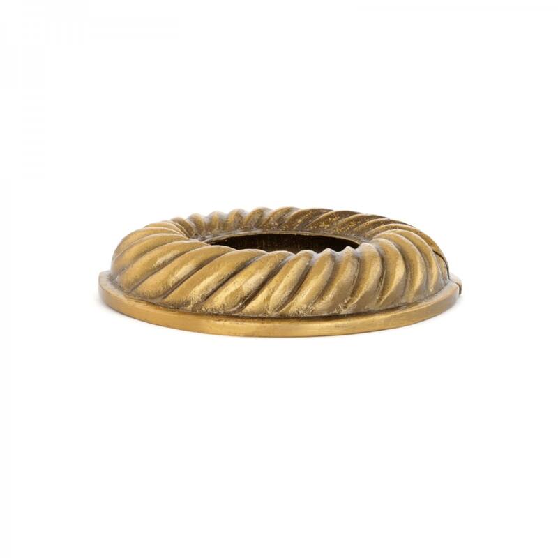 Aluminum Radiator Flange Le Cruller Style Gold Finish 1" (IPS) 1.38" ID - 3.13" OD Renovators Supply