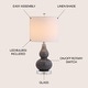 preview thumbnail 35 of 81, Anya 20.5" Mini Glass LED Table Lamp, Gray by JONATHAN Y