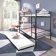 preview thumbnail 2 of 7, Separatable Metal Bunk Bed with Trundle