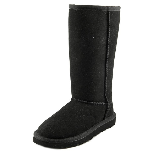 Ugg Australia Classic Short Youth Round Toe Suede Black Winter Boot