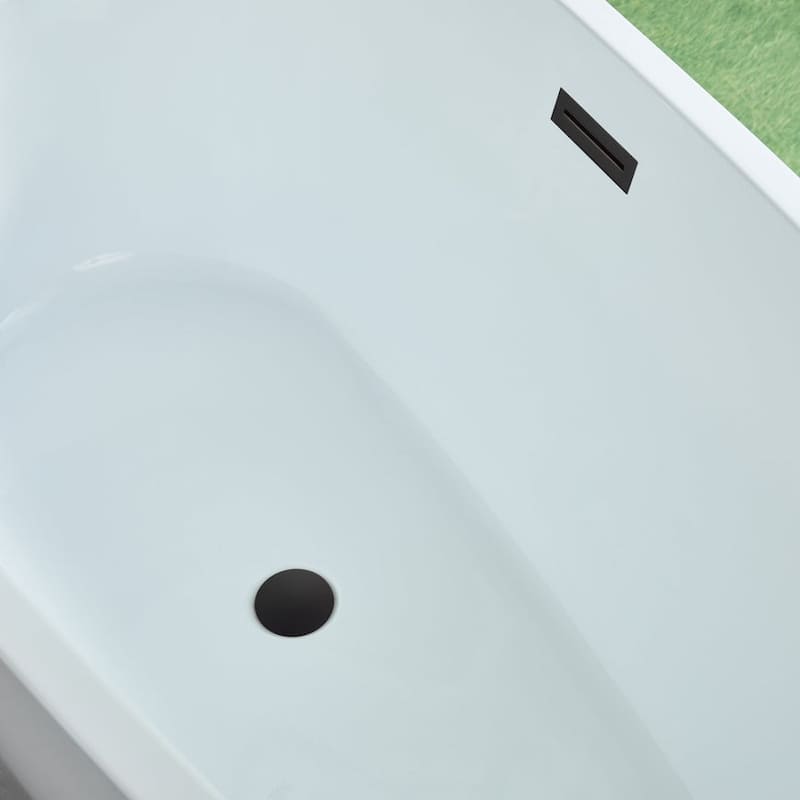 Vanity Art 59" Acrylic Freestanding Soaking Bathtub