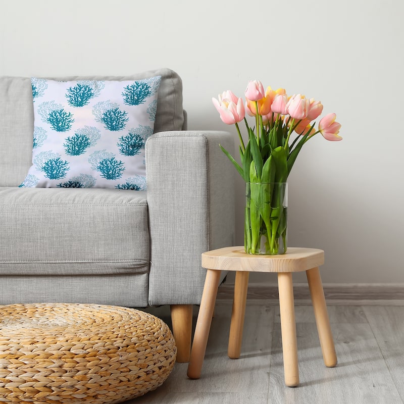 Coral Pattern Decorative Throw Pillow