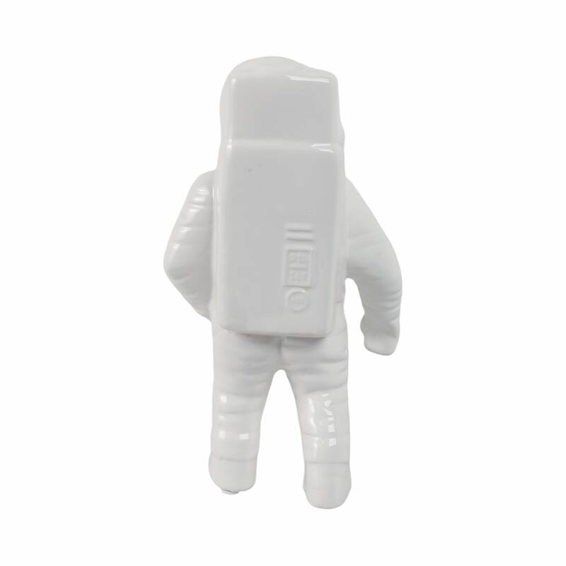 Modern Ceramic Astronaut Figurine Statue - 11"