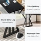 preview thumbnail 22 of 53, 70.8-Inch Executive Desk, Large Computer Office Desk Workstation