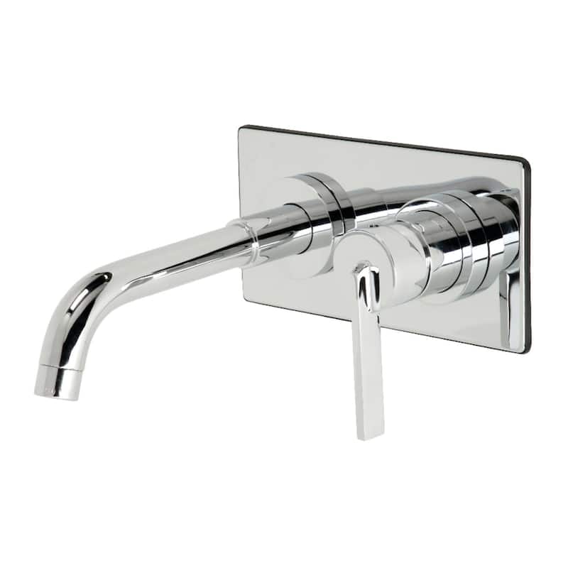 Kingston Brass Continental 1.2 GPM Wall Mounted Mini-Widespread - Polished Chrome