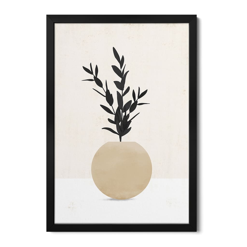 Abstract Minimalism Leaf III Premium Framed Poster by Helo Moraes