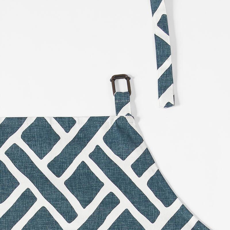 Exclusive Fabrics Martinique Printed Cotton Apron - 27 X 34