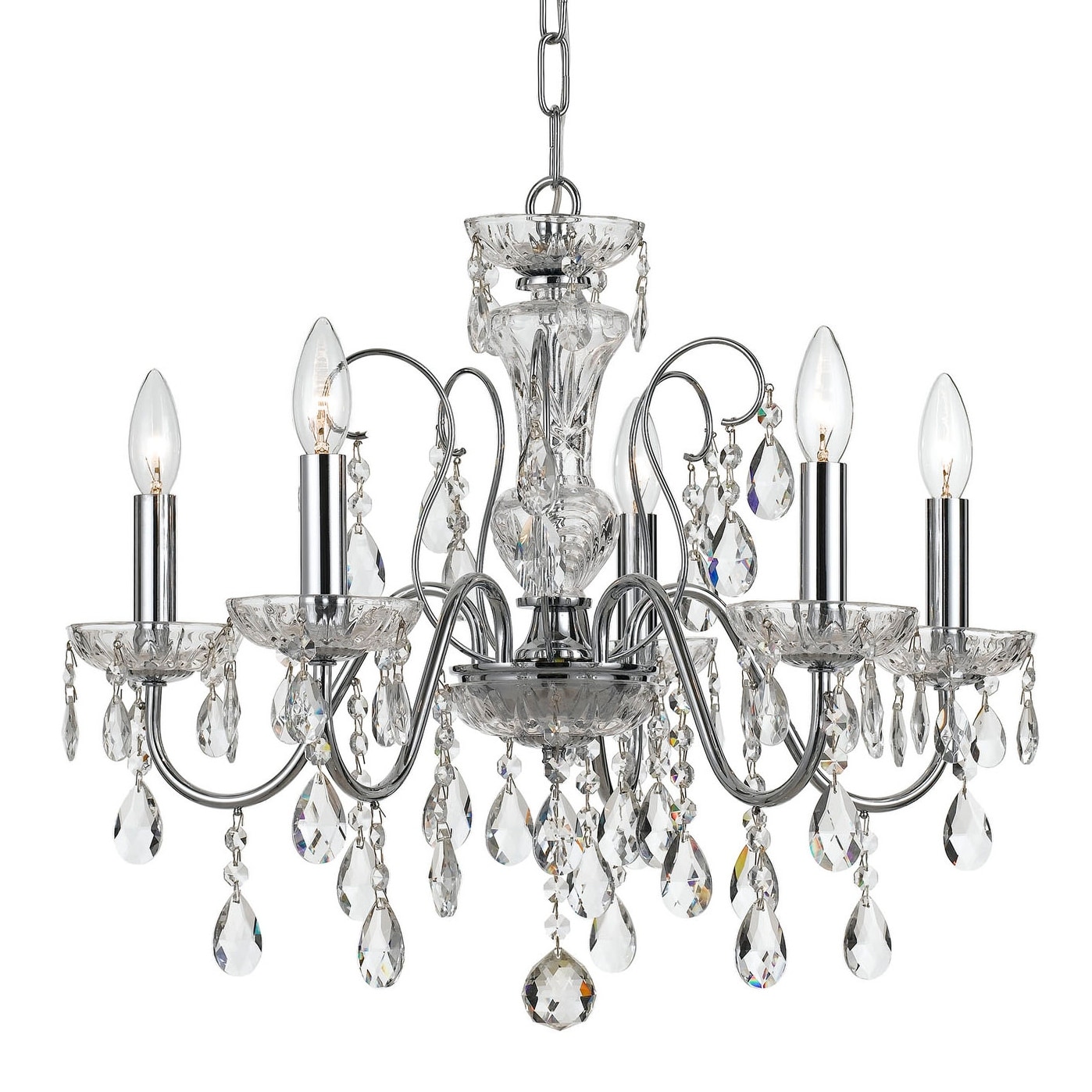 Crystorama Lighting Group Butler 5 Light 23" Wide Crystal Chandelier
