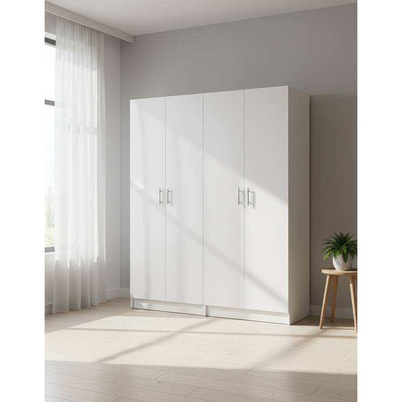 Modex Multi-Purpose Utility Storage Cabinet (2-Piece Set) - W 63″ × D 15.7″ × H 70.9″