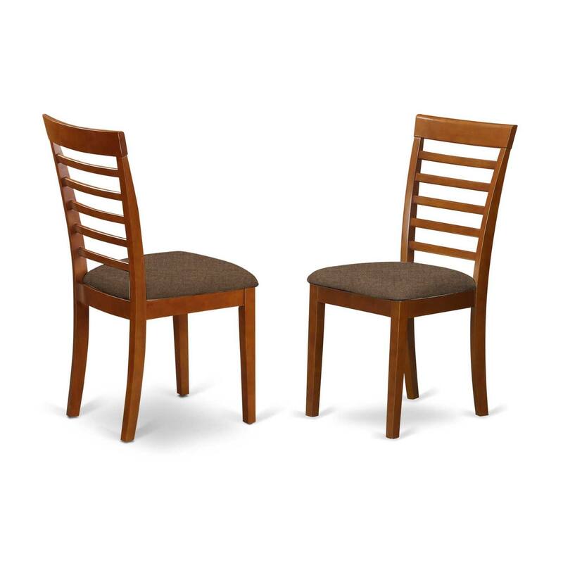 HomeStock 9-Piece Square Saddle Brown Finish Solid Wood Top Dining Table with 8-Chairs with Lattice Back