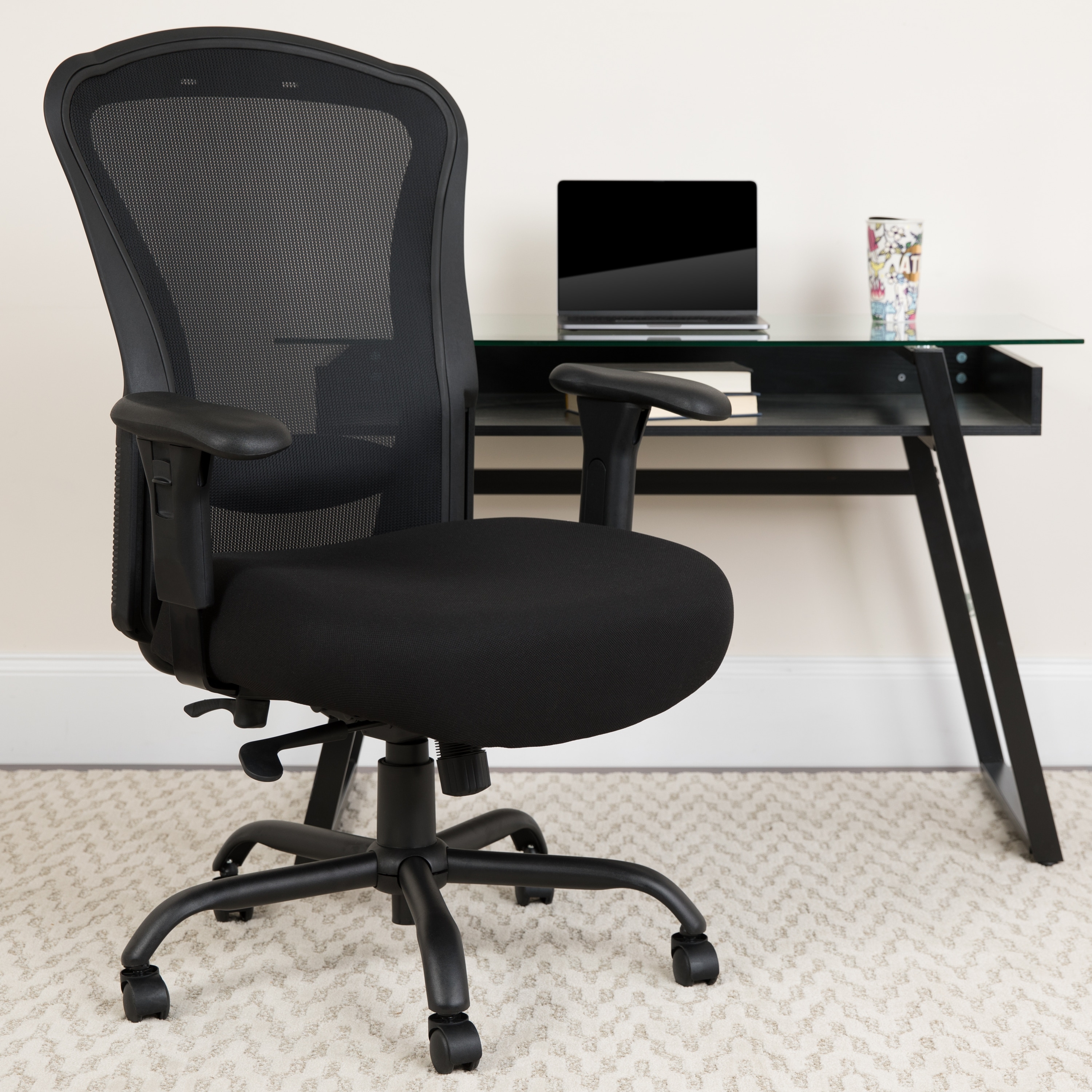 24/7 Intensive Use Big & Tall 400 lb. Rated Mesh Multifunction Chair