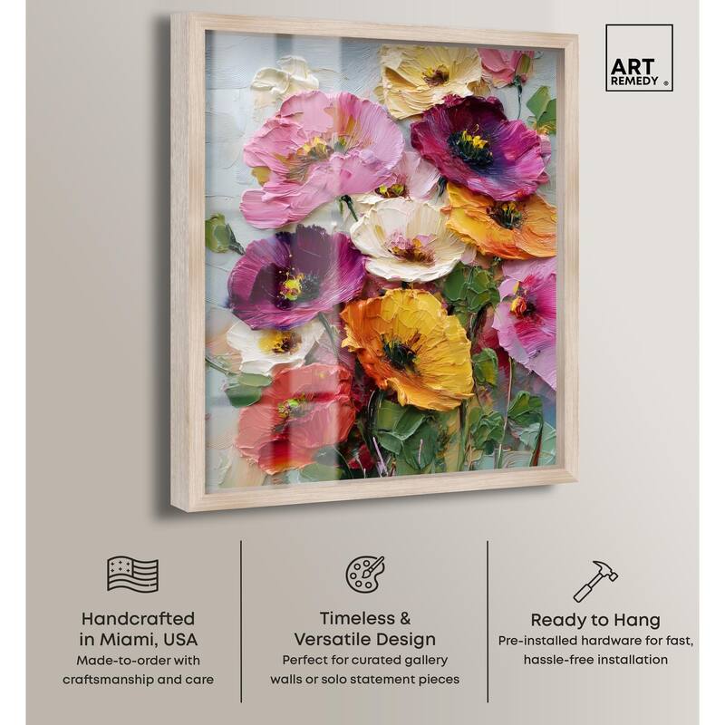 Floral Texture II Shadowbox by Art Remedy