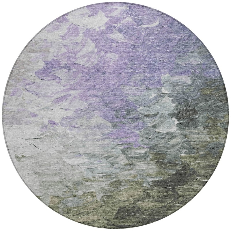 HomeRoots Abstract Transitional Rectangle Outdoor Rug