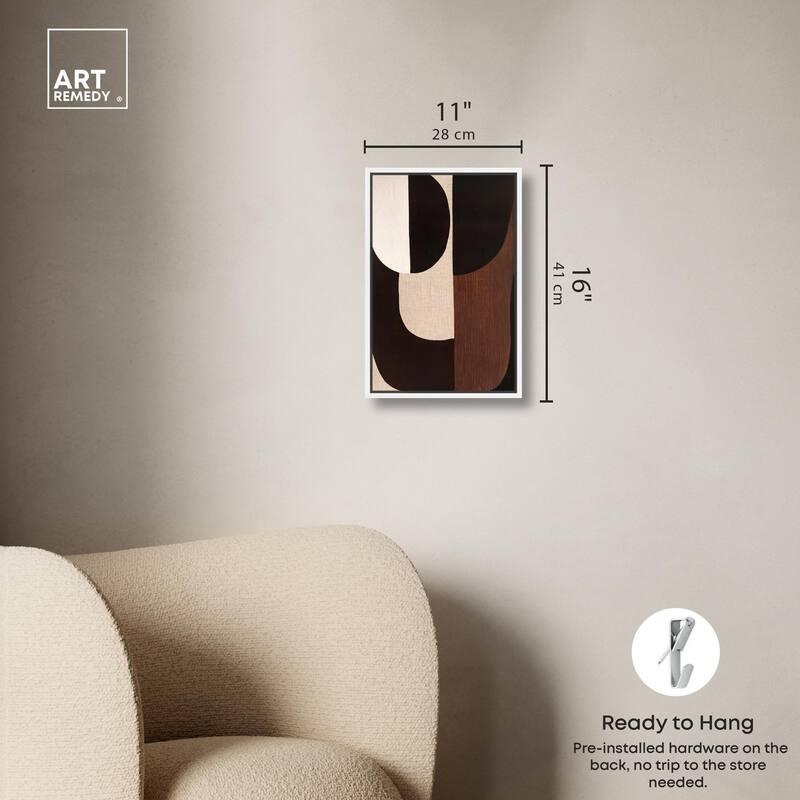 Quartet in Brown I Canvas by Art Remedy