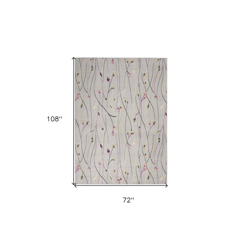 Luxit Power Loomed Floral Traditional Durable Area Rug By HomeRoots