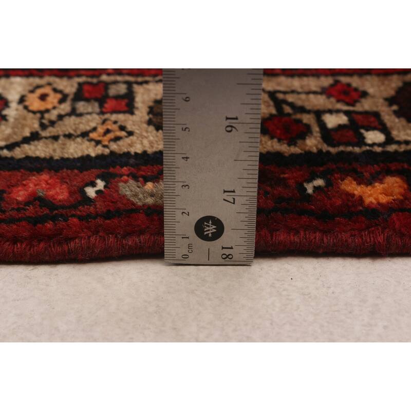 ECARPETGALLERY Hand-knotted Andelz Red Wool Rug - 3'8 x 10'2