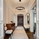 preview thumbnail 8 of 26, Modern 24" Walnut LED Wood Chandelier Ring Chandelier for Living Room Foyer