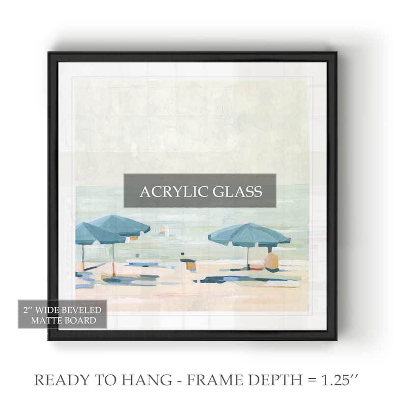 If It's the Beaches II -Black Framed Print
