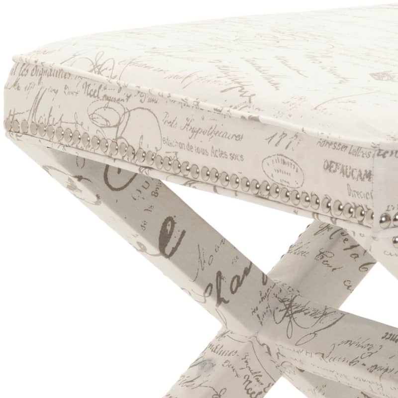 SAFAVIEH Shavonne X-Bench Ottoman