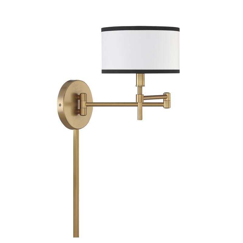Meridian M90082 11" Tall Hardwired or Plug-In Wall Sconce