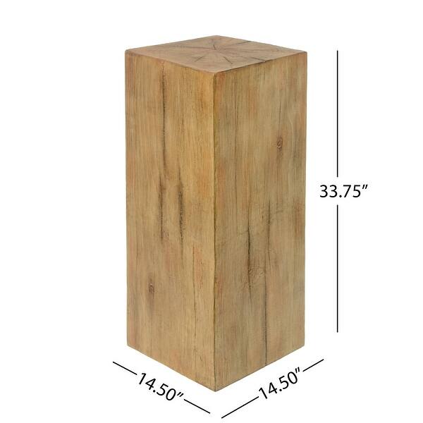 Wood-Look Square-Column MGO End Table(Only Including Table) - Bed Bath ...