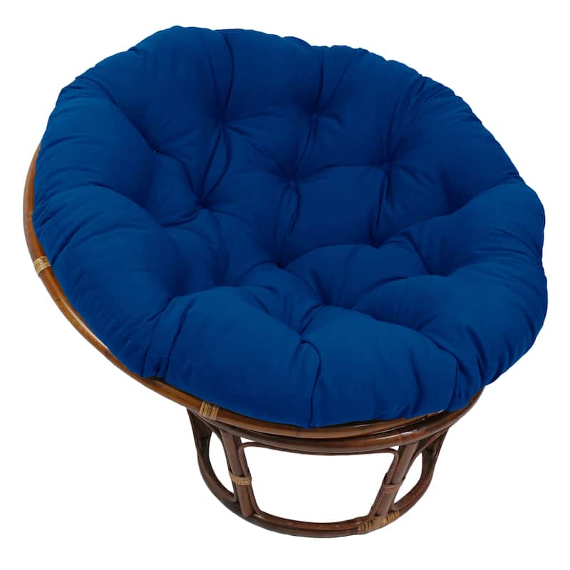 52-inch Solid Twill Papasan Cushion (Cushion Only) - Royal Blue