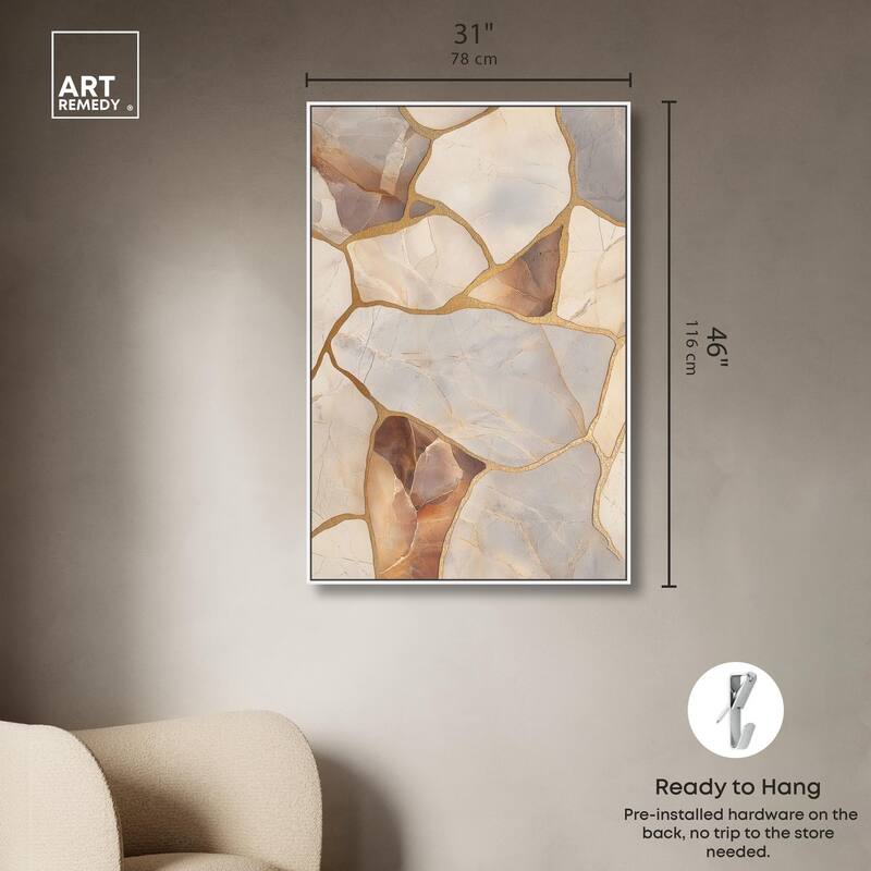 Textured Earthy Tones II Canvas by Art Remedy