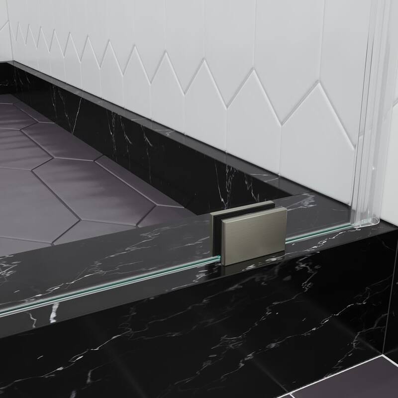 Seawin Briza 56 - 60 x 76 inches Frameless Sliding Shower Door 3/8 in. (10 mm) Clear Tempered Glass with NanoShield Coating