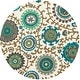 preview thumbnail 29 of 46, SAFAVIEH Handmade Cedar Brook Izetta Modern Cotton Rug 5' x 5' Round - Ivory/Light Blue