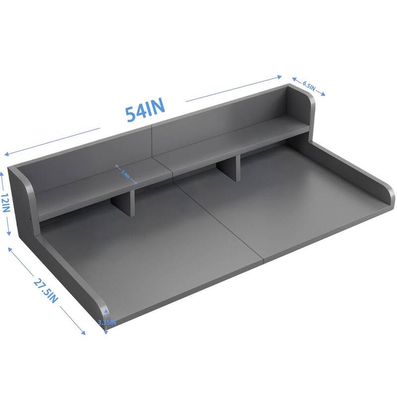 Washer Dryer Countertop with Non-slip Pads, Laundry Wood Shelf Topper with Edge, for Washer and Dryer Laundry Hamper Counter