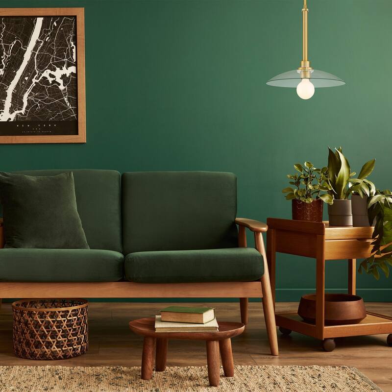Litto 14 in. 1-Light Brushed Gold Modern Pendant Light
