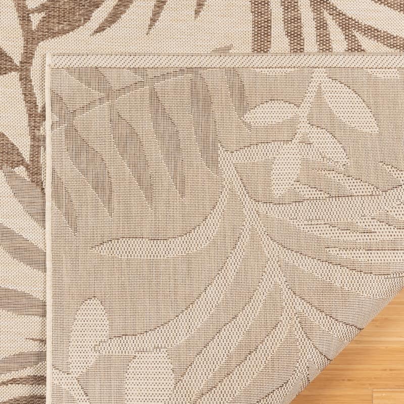 Gertmenian Paseo Akimbo Casual Tropical Leaf Flatweave Indoor/ Outdoor Area Rug Collection