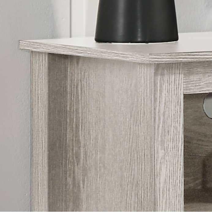 70"W TV Stand with Open Shelves and Cable Management