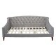 preview thumbnail 19 of 24, Lucy 84" Mid-century Modern Upholstered Tufted Twin Daybed