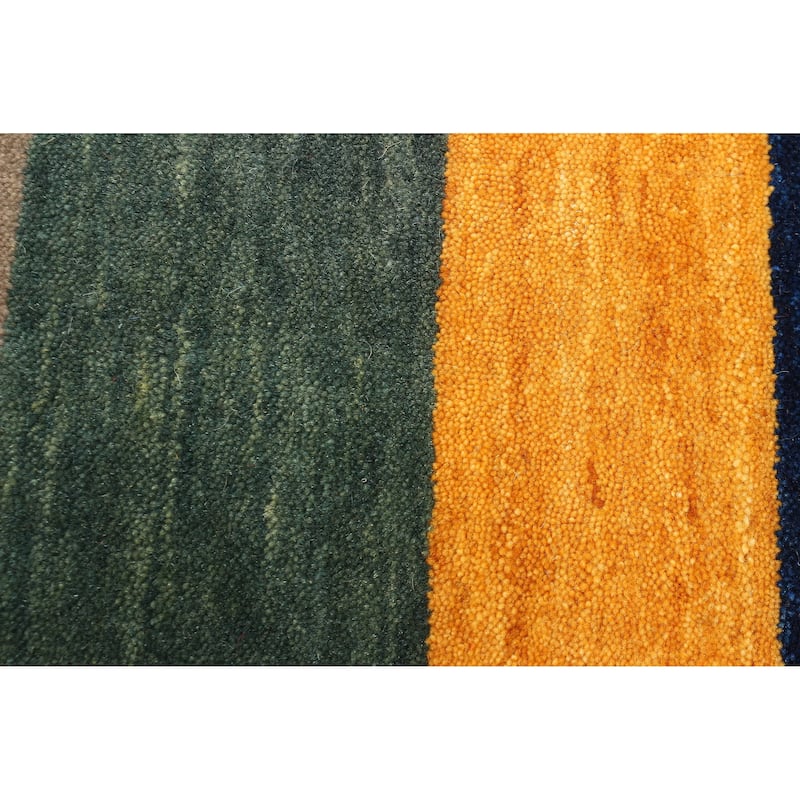 ECARPETGALLERY Hand Loomed Kashkuli Gabbeh Multi Color Wool Rug - 3'9 x 5'9