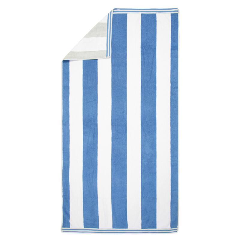 Aston & Arden Striped Reversible Oversized Beach Towel - 35x70