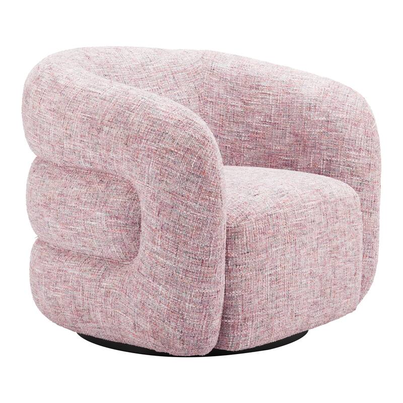 Refine Swivel Chair Pink Tweed