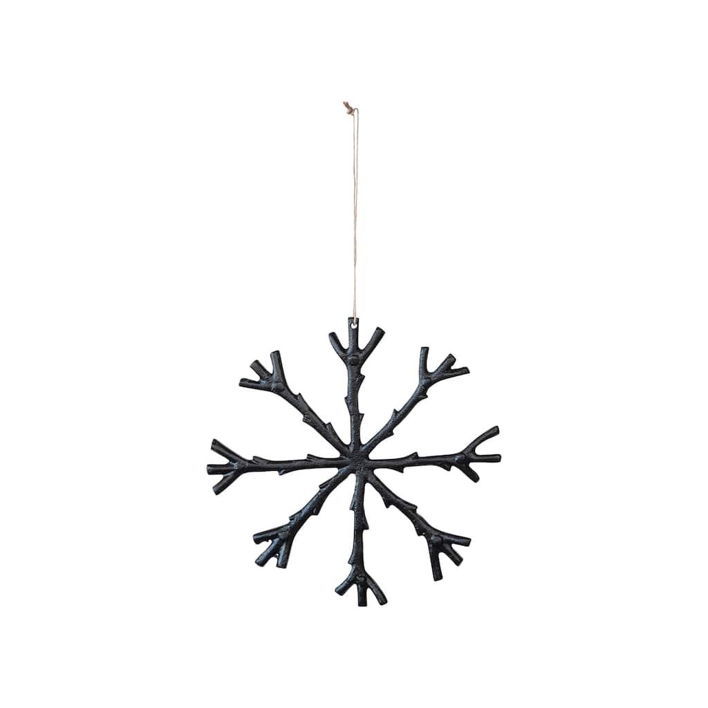 Cast Aluminum Snowflake Ornament